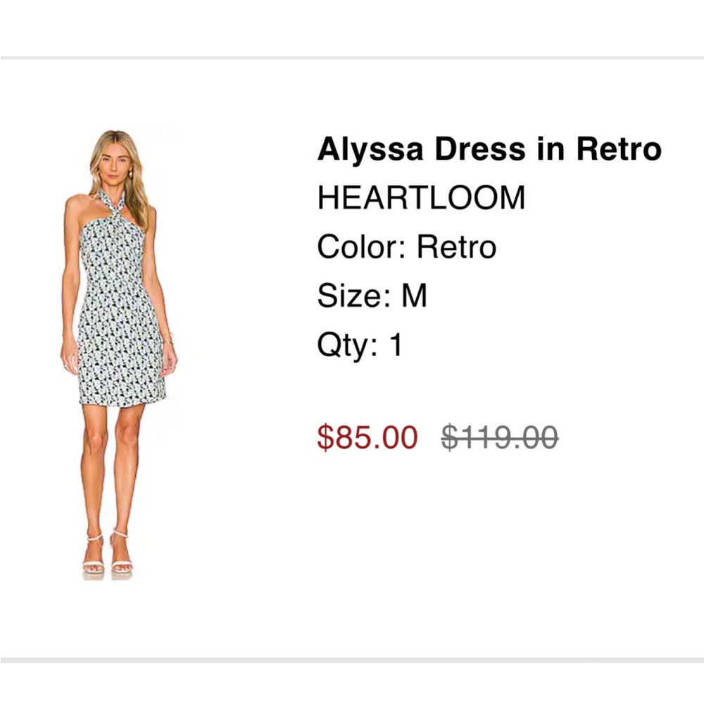 HEARTLOOM Alyssa Dress in color retro (Medium)